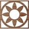 Ekena Millwork Blume Wood Fretwork Pierced Ceiling Medallion, Walnut, 18"OD x 6 1/4"ID x 3/8"T CMWP18X18X0375BLWA - alternate 2